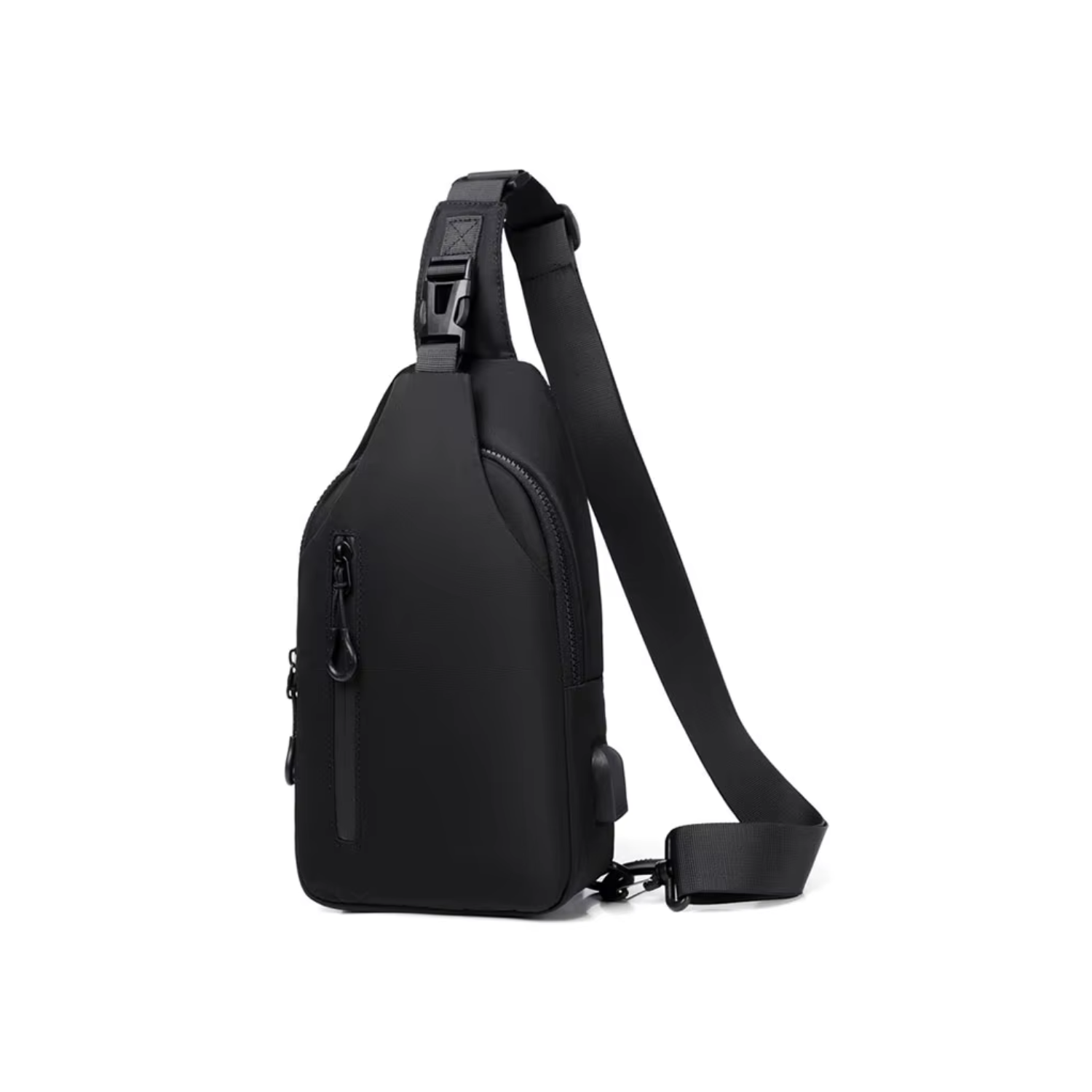 Sacoche Randonnée Bandoulière Déperlante avec Port USB — Nylon Oxford Résistant - TrailVolt