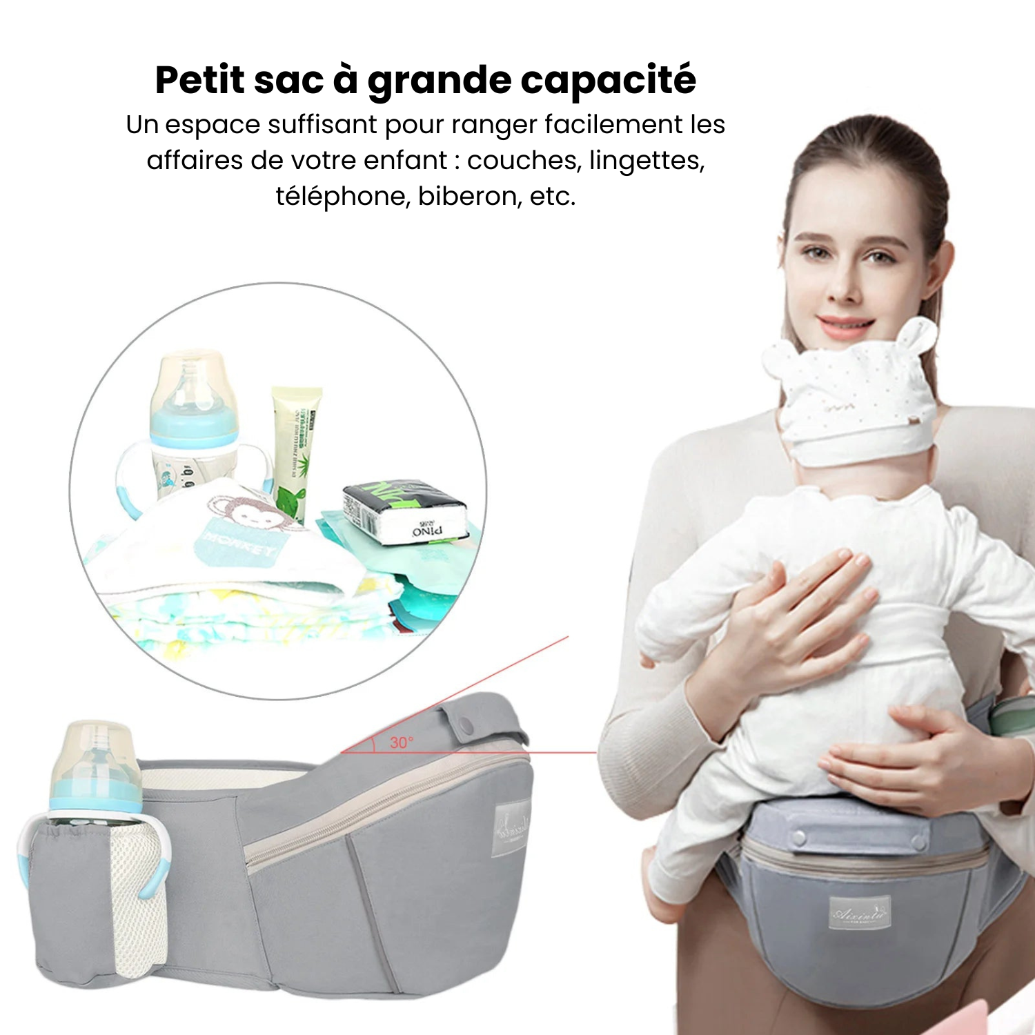Porte bébé Randonnée – Confort et polyvalence pour parents actifs - AixintuBaby