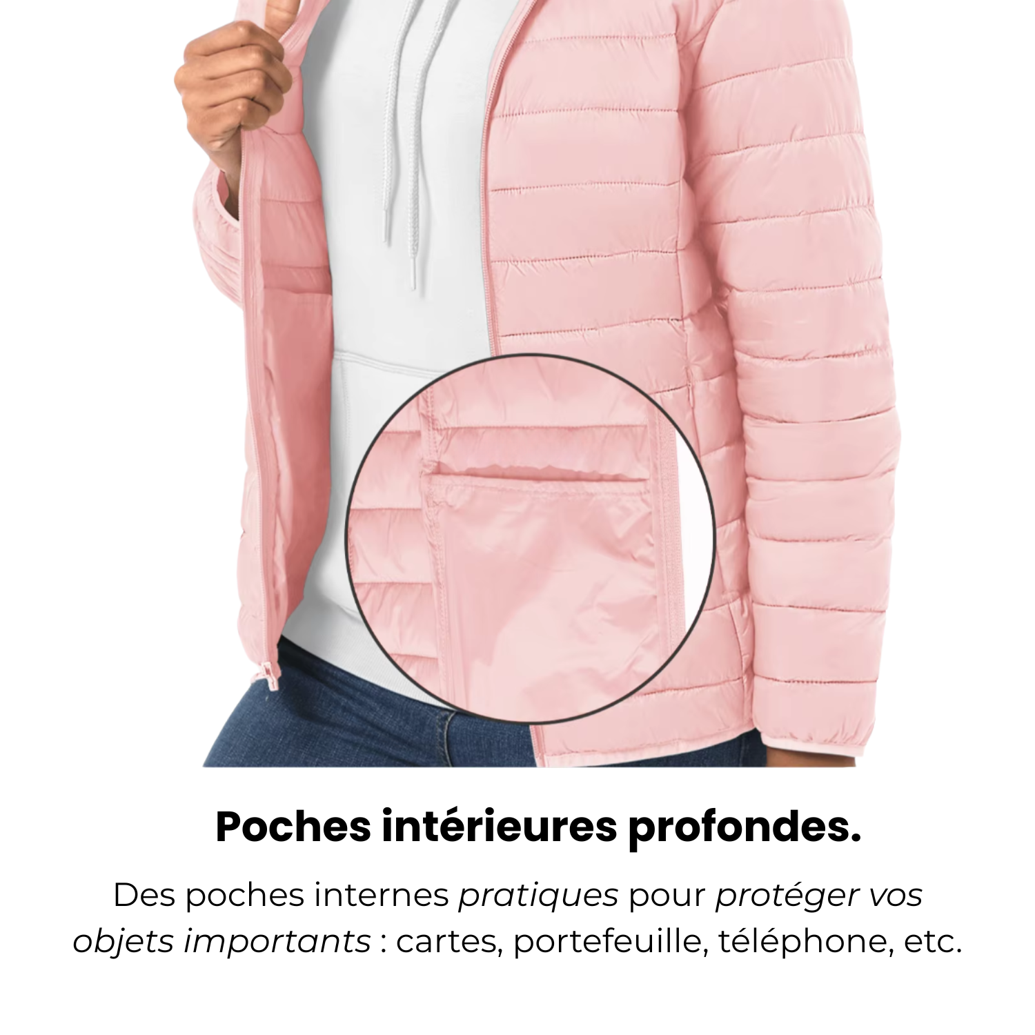 Veste Randonnée Femme Légère et Chaude - Arktika