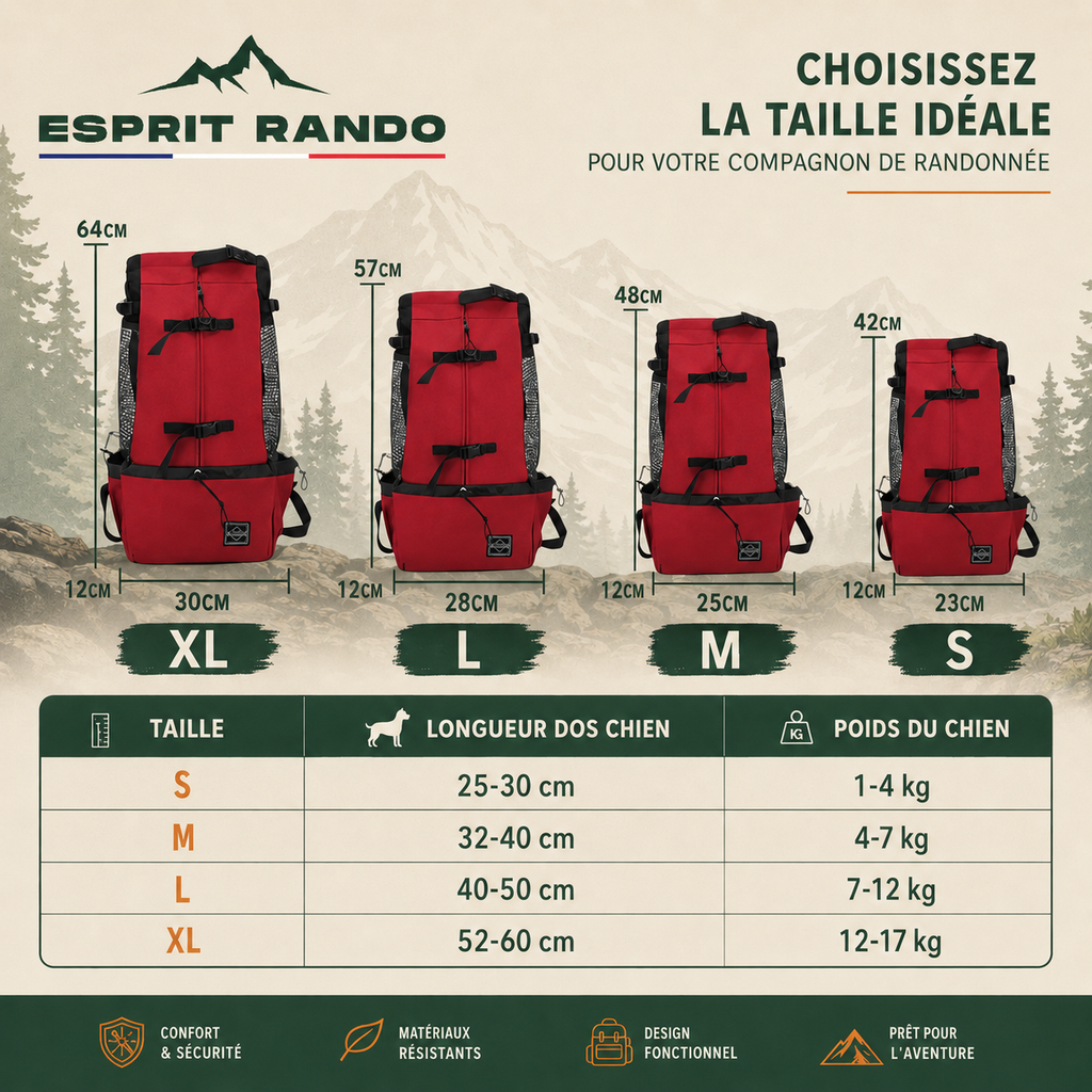 Sac Porte Chien Randonnée – Sac À Dos Respirant & Ajustable