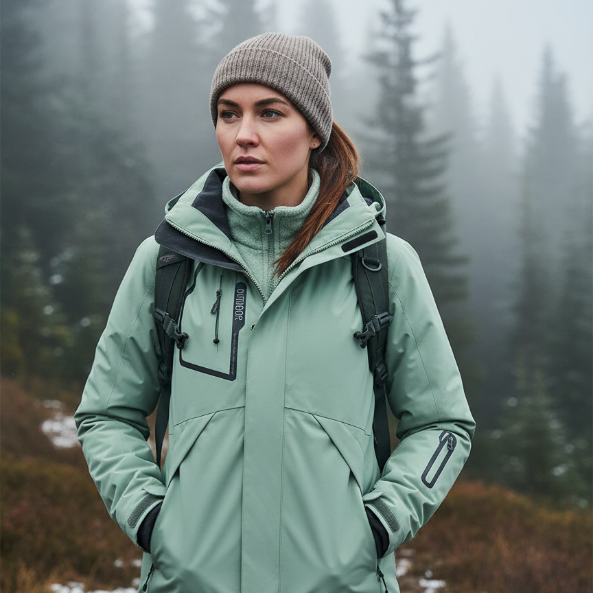 Veste Randonnée Femme Polaire et Imperméable - AureaShell