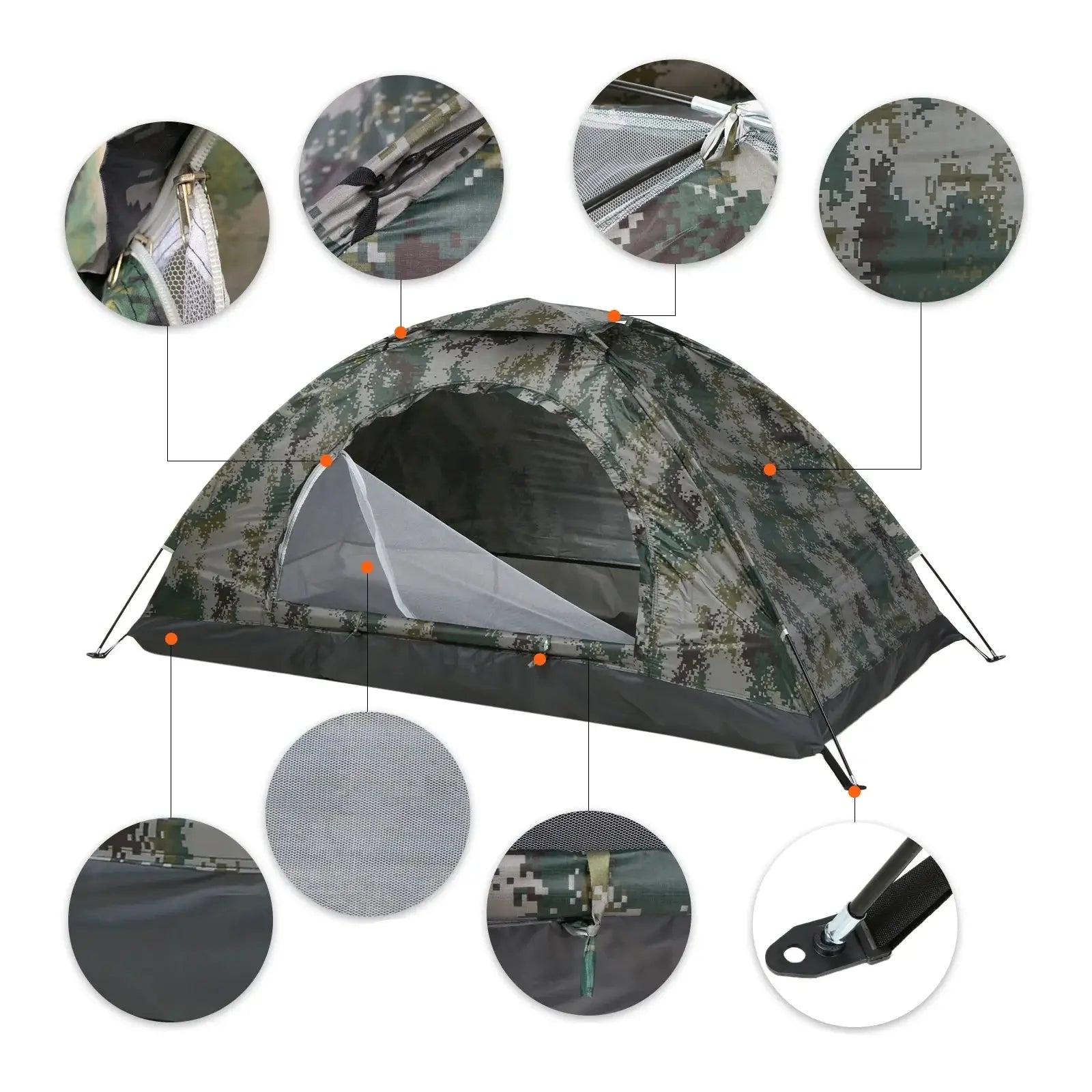 Tente Randonnée 1-2 Places, Ultra-Légère, Anti-UV & Imperméable - AEROSHIELD Lite