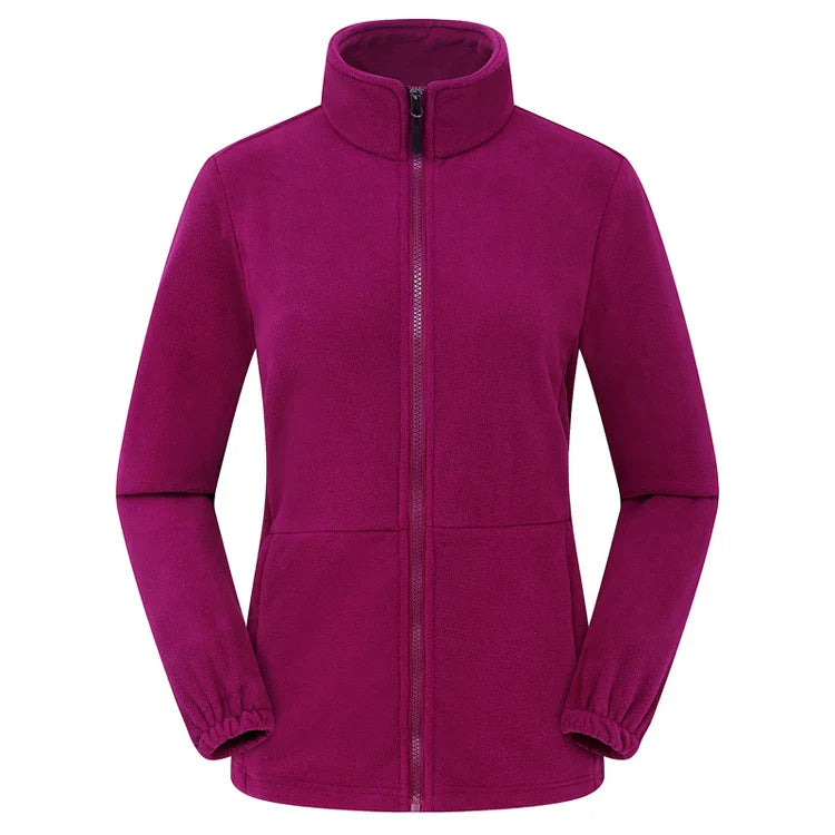 Veste Randonnée Femme Polaire Thermique Coupe-Vent et Respirante - AlpenFleece