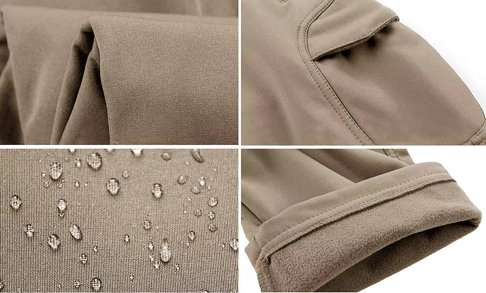 Pantalon Randonnée Homme Softshell Imperméable Doublure Polaire - WinTrail