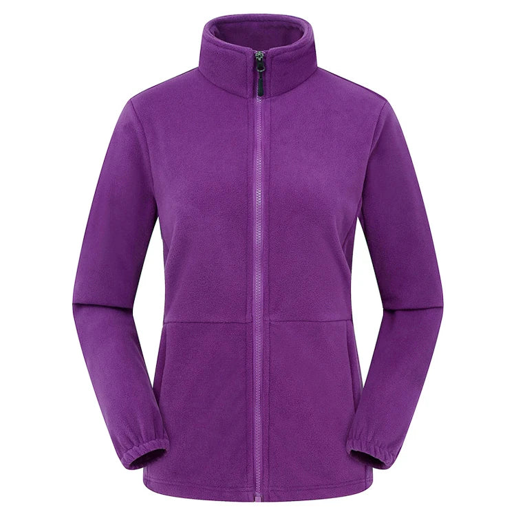 Veste Randonnée Femme Polaire Thermique Coupe-Vent et Respirante - AlpenFleece