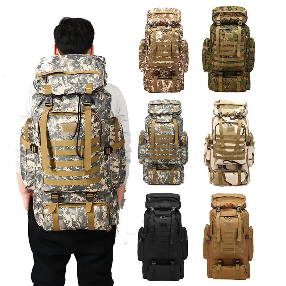 Sac de Randonnée Tactique 80 à 100L Résistant Organisation Militaire - TrekForce 80/100