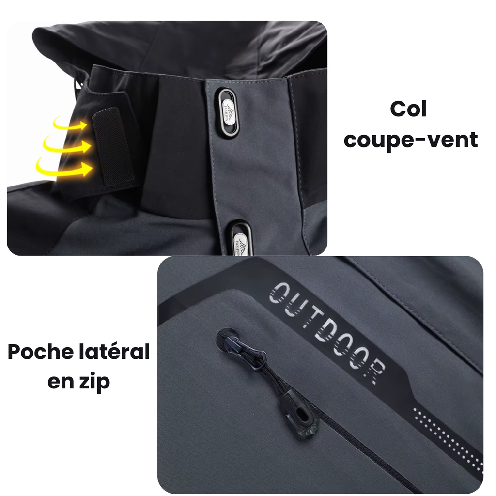 Veste Randonnée Femme Polaire et Imperméable - AureaShell