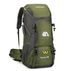 Sac De Randonnée 50L Léger – Dos Ventilé, Nylon Déperlant & Portage Confort - TrekShell 50