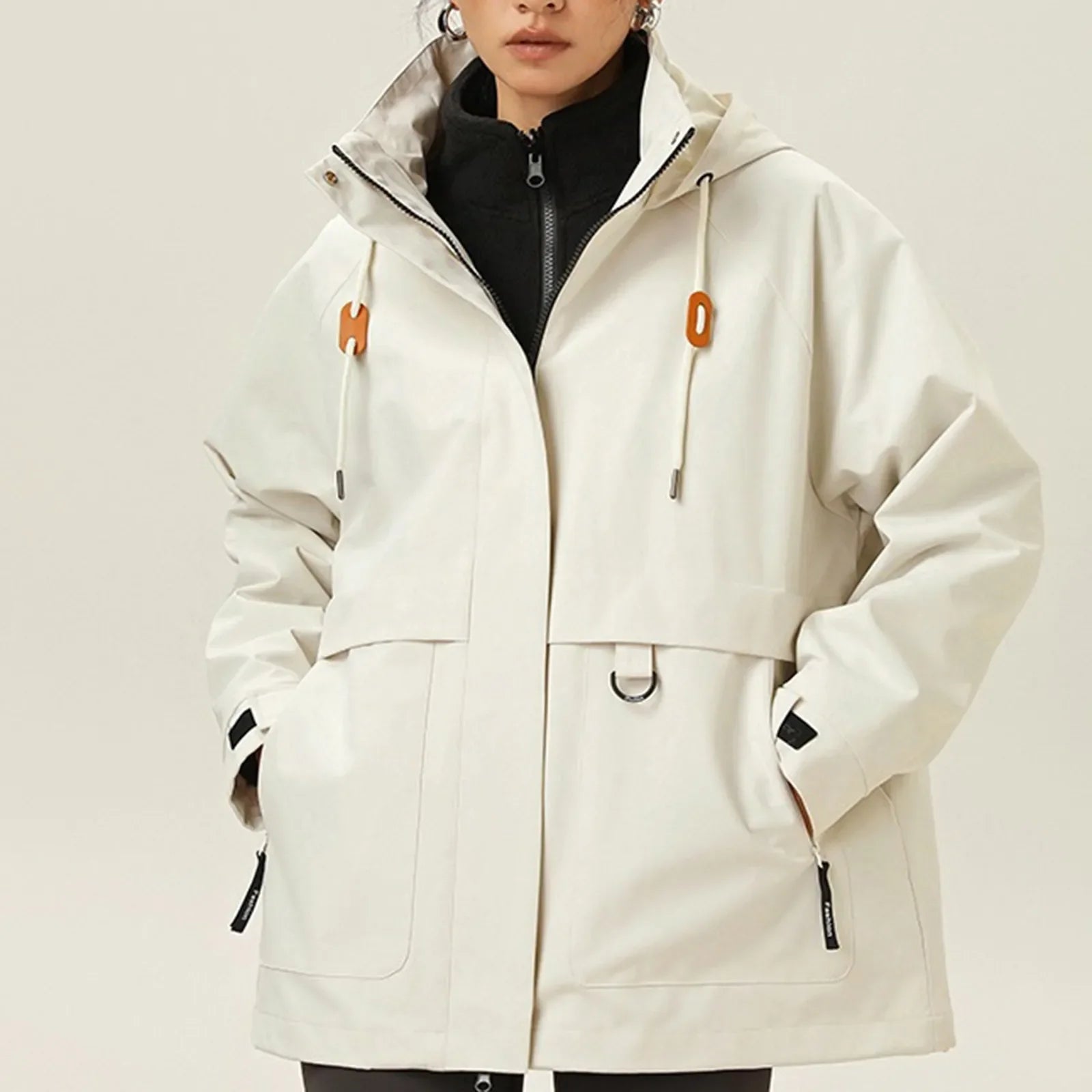 Veste Randonnée Femme Déperlante & Coupe-Vent (Style Casual Outdoor) - BreezeShell