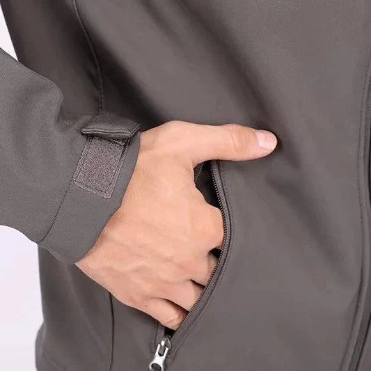 Veste Randonnée Homme Hiver Softshell & Polaire Intégrée - ThermaRidge