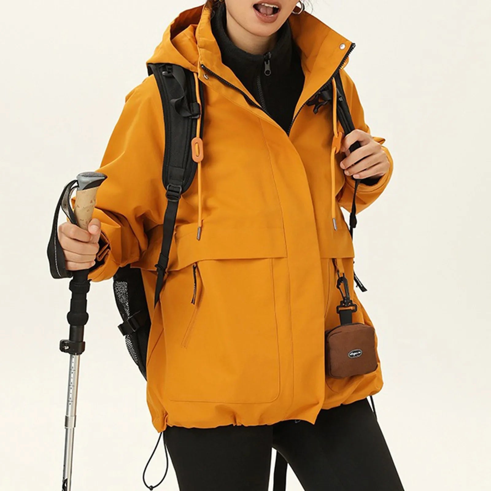 Veste Randonnée Femme Déperlante & Coupe-Vent (Style Casual Outdoor) - BreezeShell