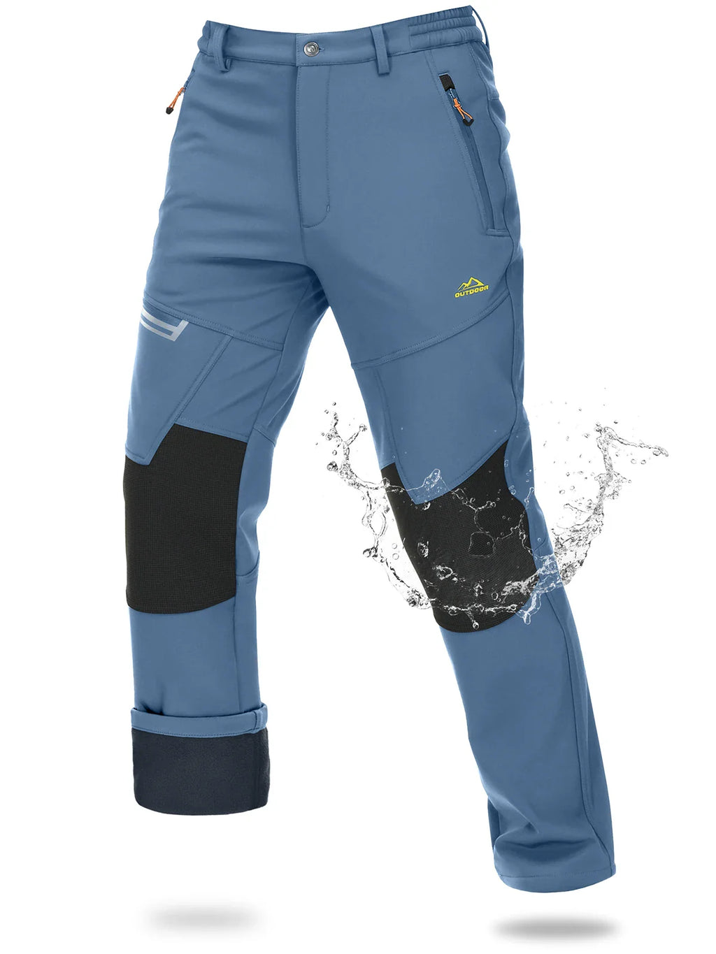 Pantalon Randonnée Homme Softshell Imperméable – Chaleur & Protection Outdoor - ThermoFlex