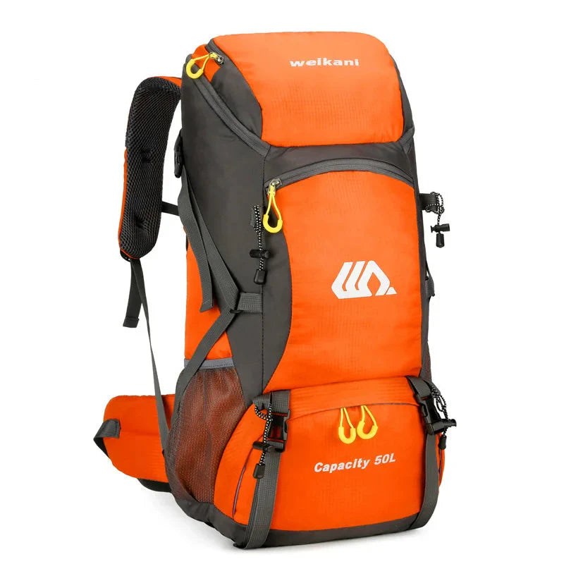 Sac De Randonnée 50L Léger – Dos Ventilé, Nylon Déperlant & Portage Confort - TrekShell 50