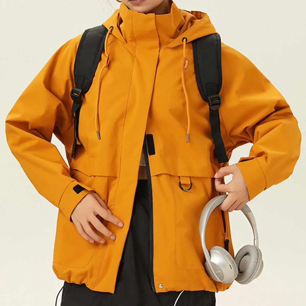 Veste Randonnée Femme Déperlante & Coupe-Vent (Style Casual Outdoor) - BreezeShell