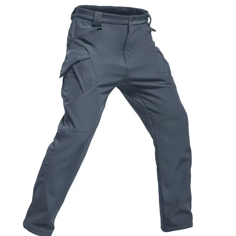 Pantalon Randonnée Homme Softshell – Doublure Polaire & Poches Cargo - Mazrout
