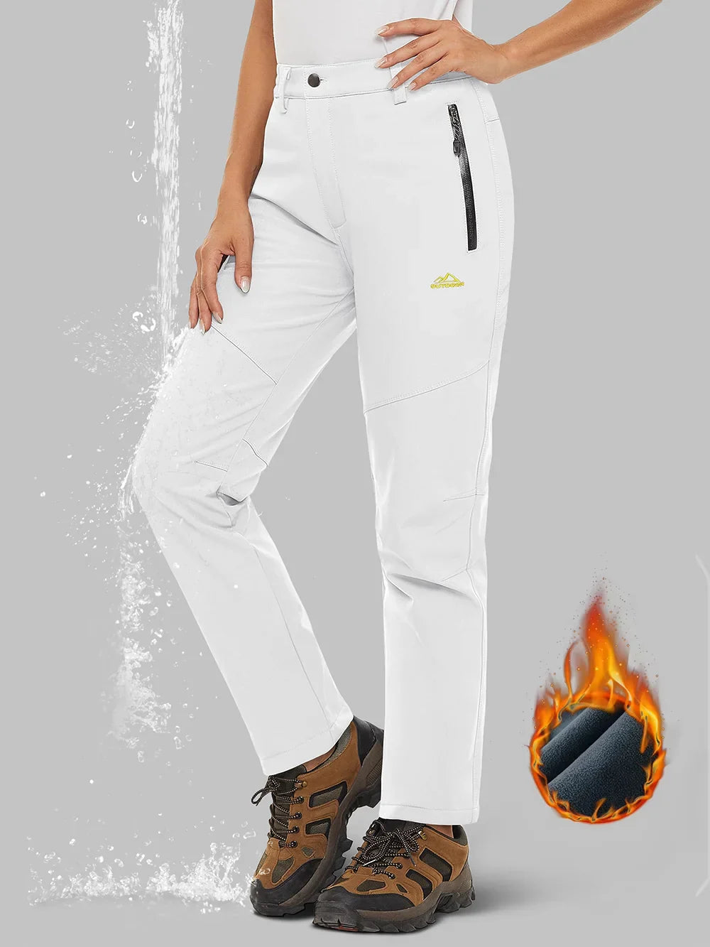 Pantalon Randonnée Femme Softshell Chaud, Déperlant & Multi-Poches - Storm Pants