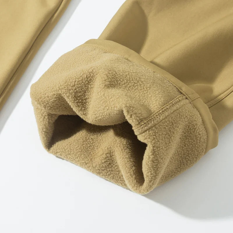 Pantalon Randonnée Homme Softshell – Doublure Polaire & Poches Cargo - Mazrout