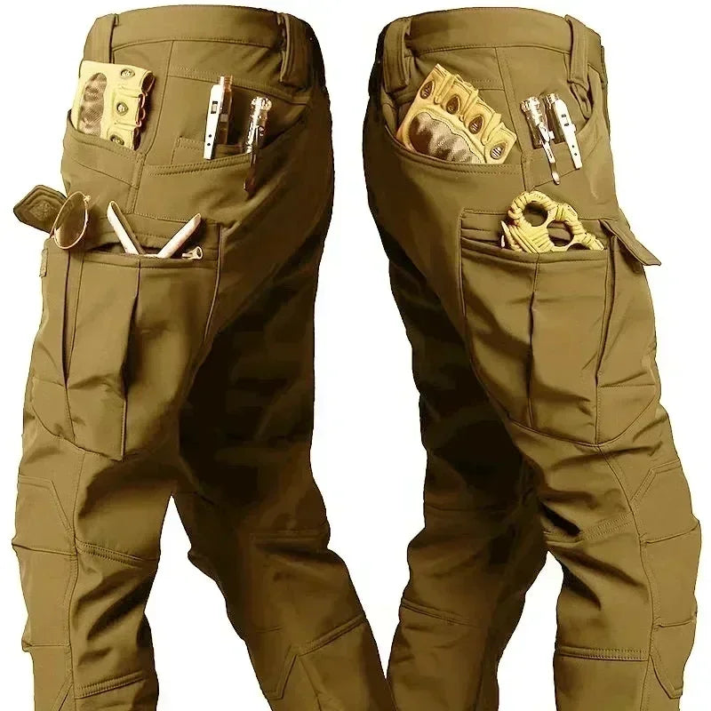 Pantalon Randonnée Homme Tactique – Doublure Polaire Chaude & Tissu Déperlant - CamoTrek