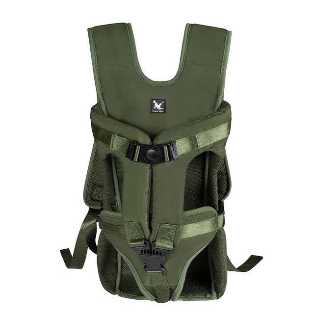 Sac Porte Chien Randonnée Ventral – Respirant, Ajustable & Ouverture Complète