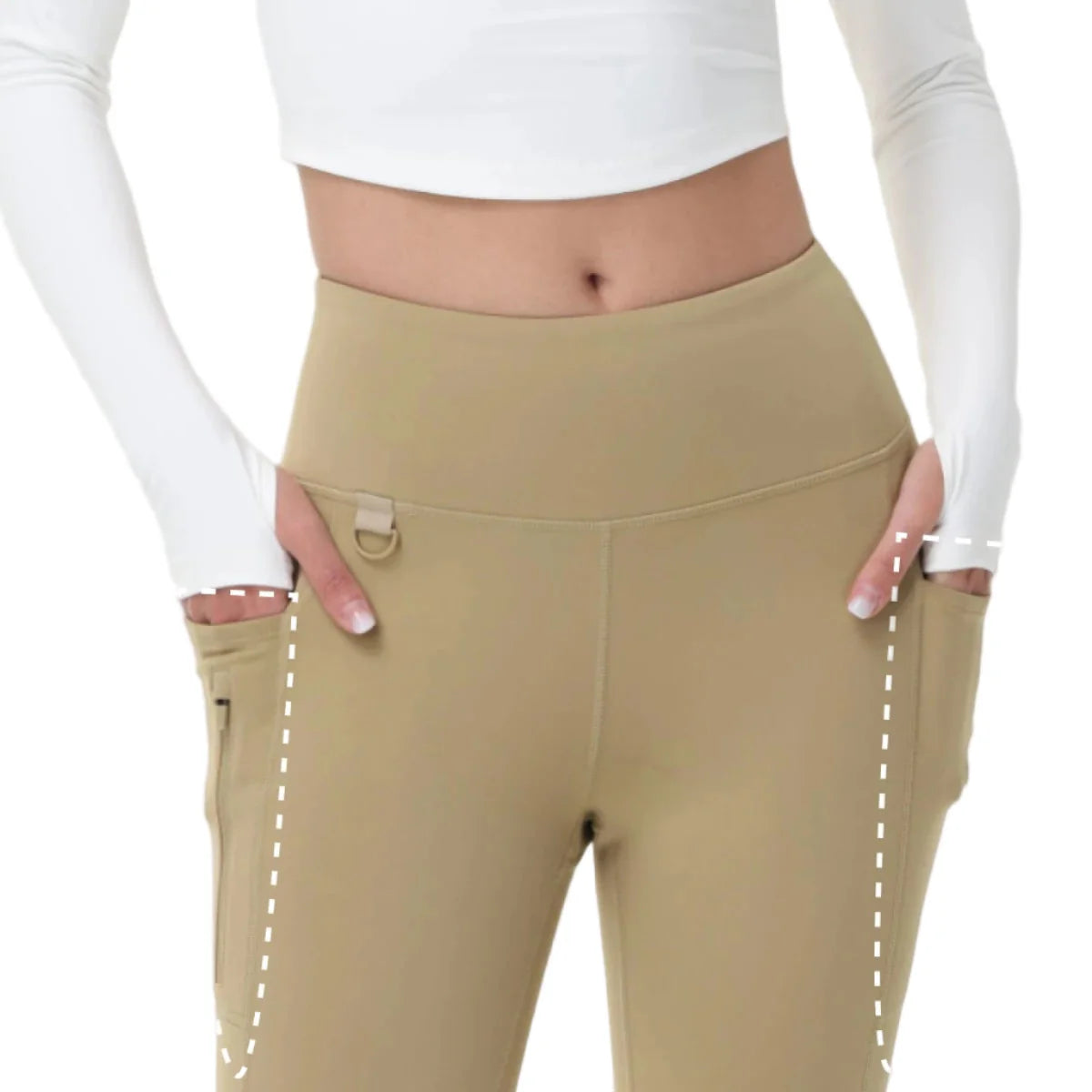 Pantalon Randonnée Femme en Legging Taille Haute - Glowy Pants
