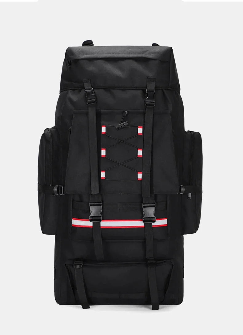 Sac De Randonnée Grande Capacité 130L – Nylon Imperméable, Système MOLLE & Portage Renforcé - TrekMaster 130