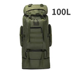 Sac de Randonnée Tactique 80 à 100L Résistant Organisation Militaire - TrekForce 80/100