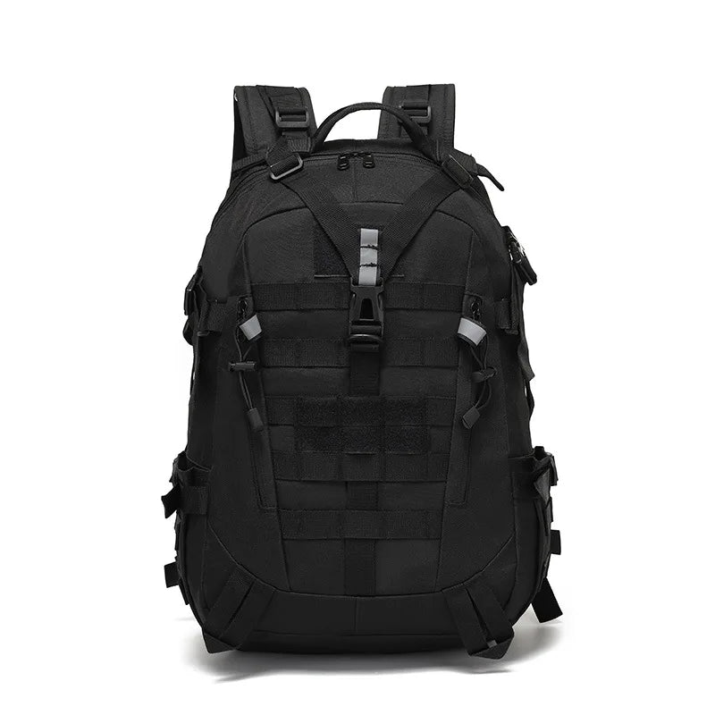 Sac de Randonnée 40L Déperlant - avec Attaches MOLLE & Bande Réfléchissante - TrailGuard 40