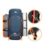 Sac de Randonnée Étanche 65L avec Housse de Pluie Intégrée - PeakTrail 65