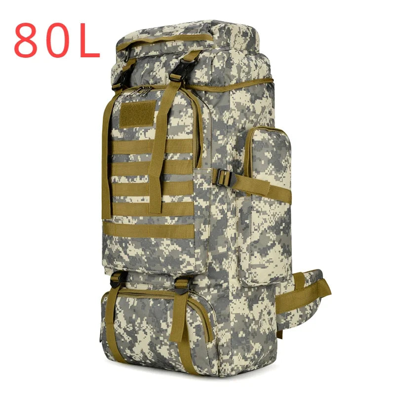 Sac de Randonnée Tactique 80 à 100L Résistant Organisation Militaire - TrekForce 80/100