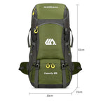 Sac De Randonnée 50L Léger – Dos Ventilé, Nylon Déperlant & Portage Confort - TrekShell 50