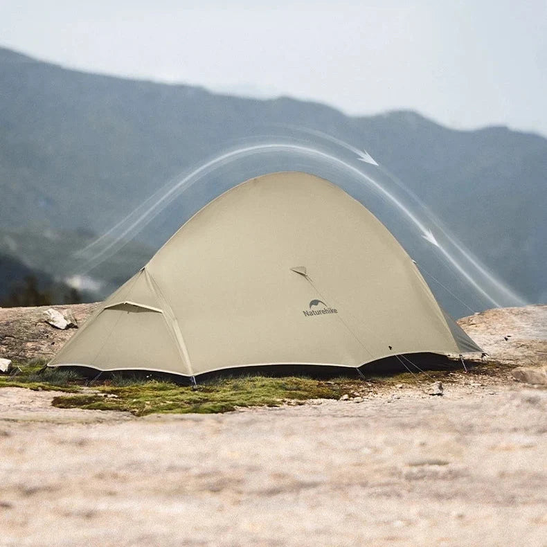 Tente Randonnée Légère 2 Personnes – 4 saisons, double-toit PU, bivouac trekking - VENTURIS CloudUp Pro 2P