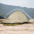 Tente Randonnée Légère 2 Personnes – 4 saisons, double-toit PU, bivouac trekking - VENTURIS CloudUp Pro 2P
