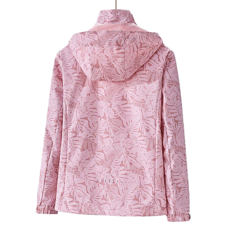 Veste Randonnée Femme Déperlante à Capuche Amovible - EverLeaf