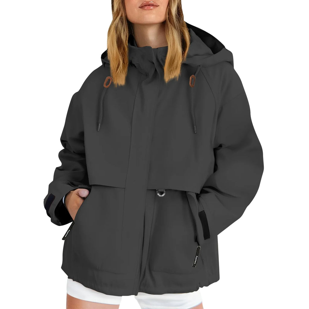 Veste Randonnée Femme Déperlante & Coupe-Vent (Style Casual Outdoor) - BreezeShell
