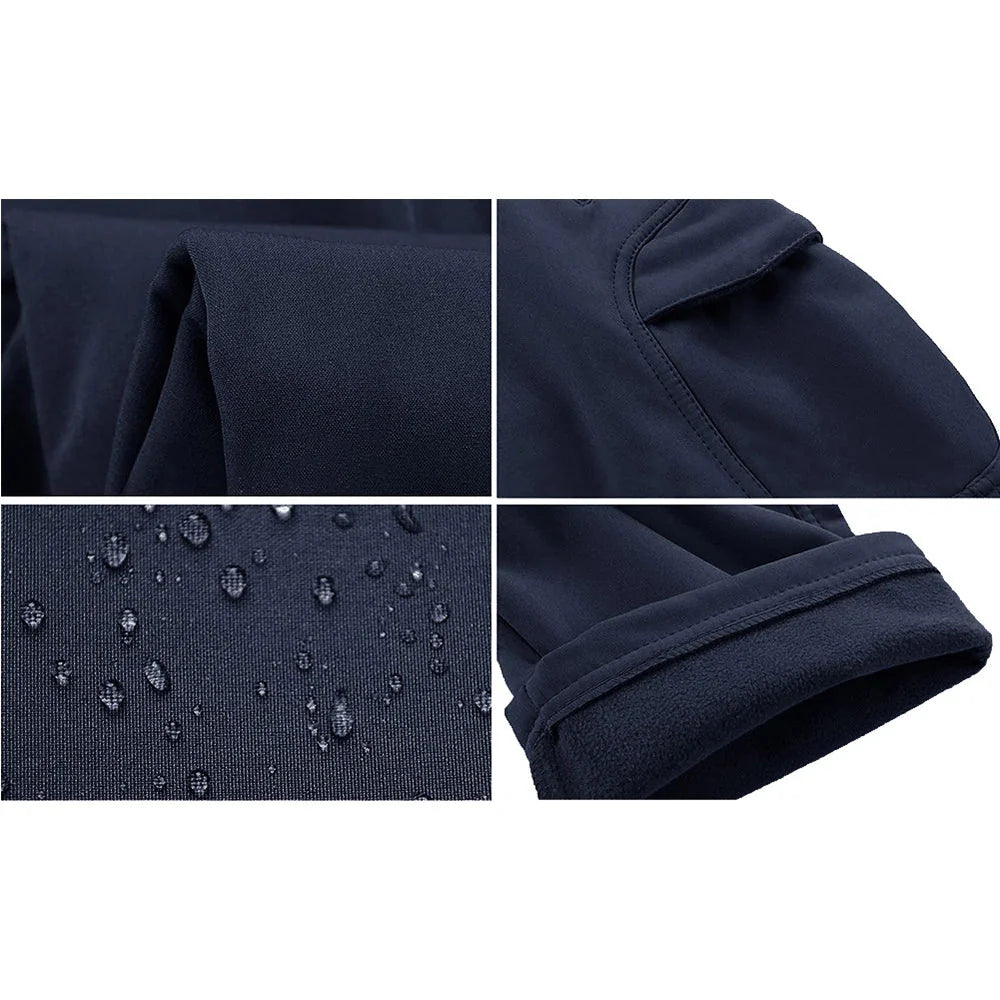 Pantalon Randonnée Homme Softshell Imperméable Doublure Polaire - WinTrail