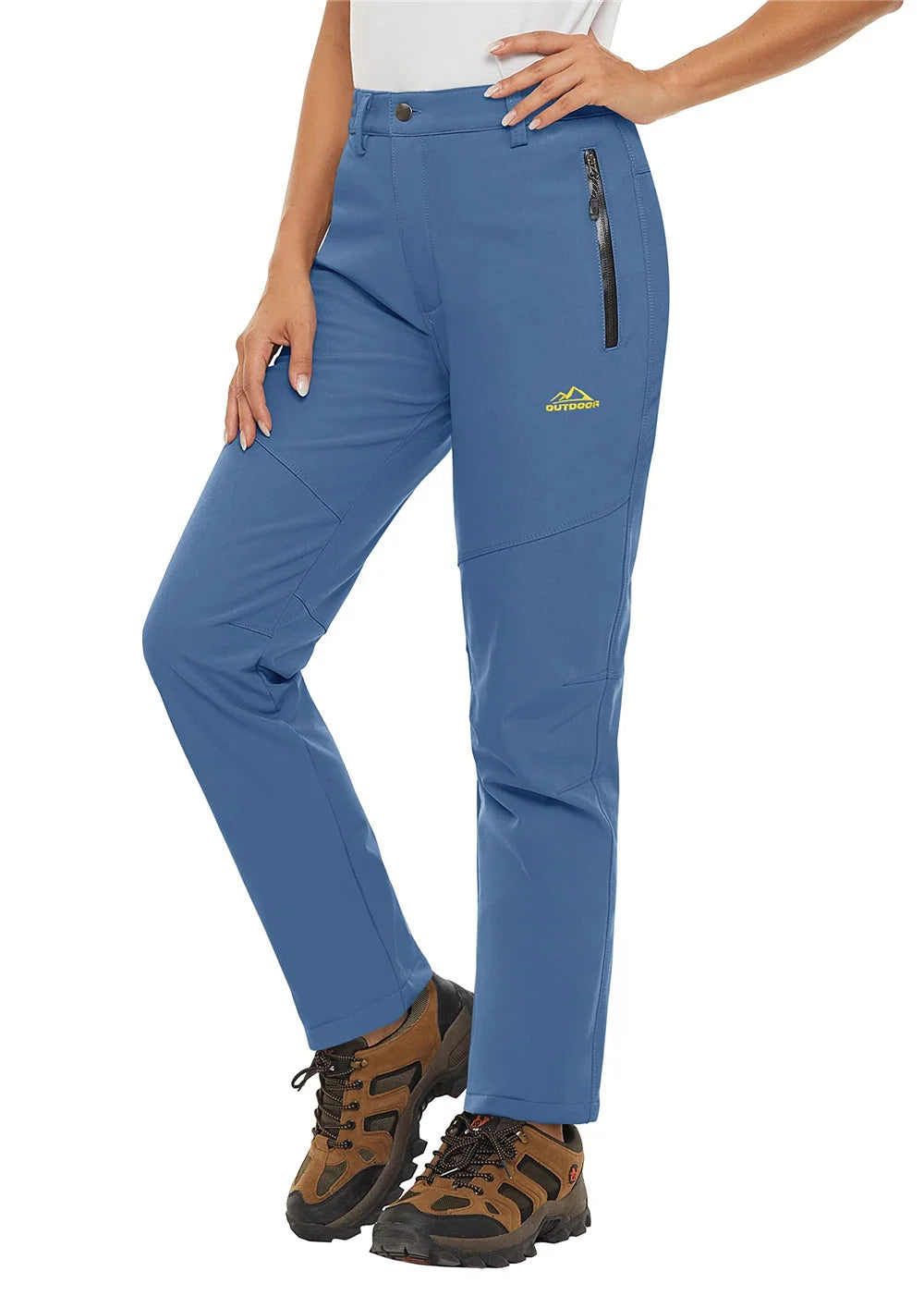 Pantalon Randonnée Femme Softshell Chaud, Déperlant & Multi-Poches - Storm Pants