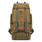 Sac De Randonnée Grande Capacité 130L – Nylon Imperméable, Système MOLLE & Portage Renforcé - TrekMaster 130