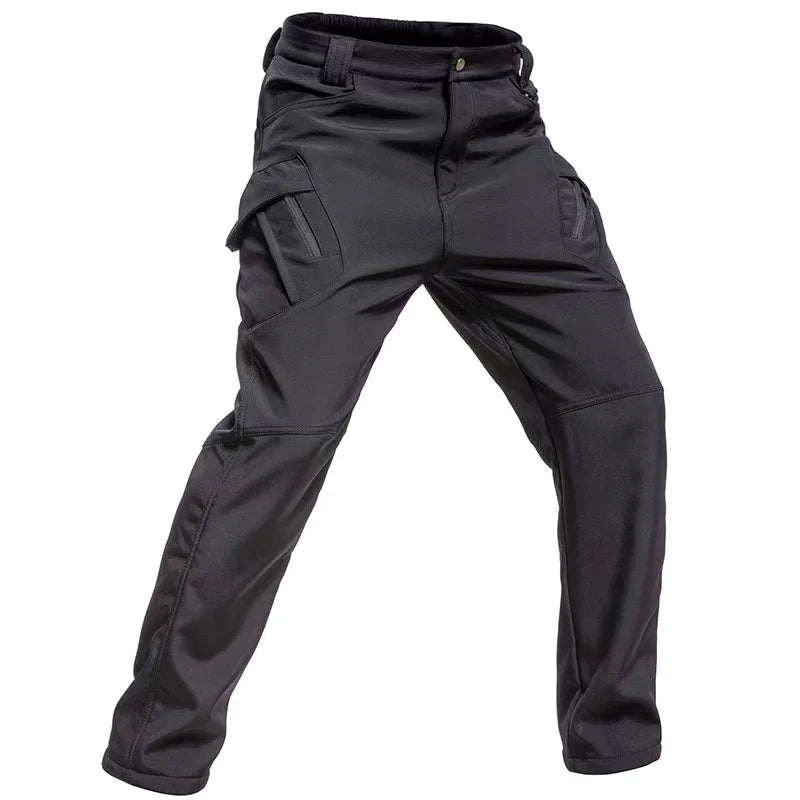 Pantalon Randonnée Homme Softshell – Doublure Polaire & Poches Cargo - Mazrout