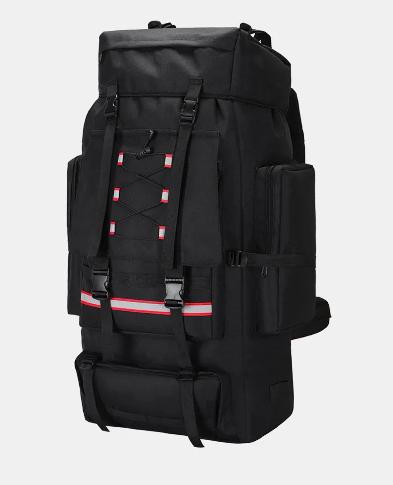 Sac De Randonnée Grande Capacité 130L – Nylon Imperméable, Système MOLLE & Portage Renforcé - TrekMaster 130