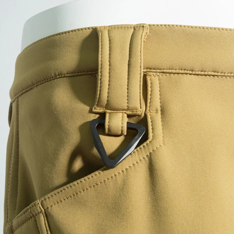 Pantalon Randonnée Homme Softshell – Doublure Polaire & Poches Cargo - Mazrout