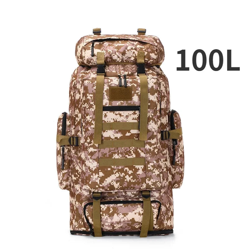Sac de Randonnée Tactique 80 à 100L Résistant Organisation Militaire - TrekForce 80/100