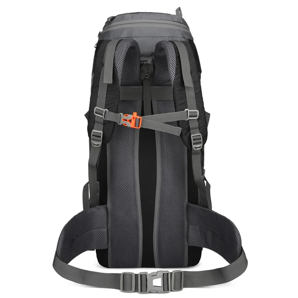 Sac de Randonnée Étanche 65L avec Housse de Pluie Intégrée - PeakTrail 65