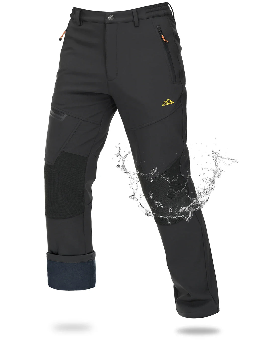 Pantalon Randonnée Homme Softshell Imperméable – Chaleur & Protection Outdoor - ThermoFlex