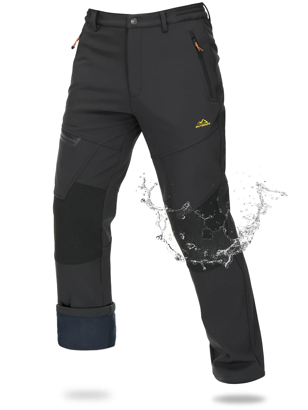Pantalon Randonnée Homme Softshell Imperméable – Chaleur & Protection Outdoor - ThermoFlex