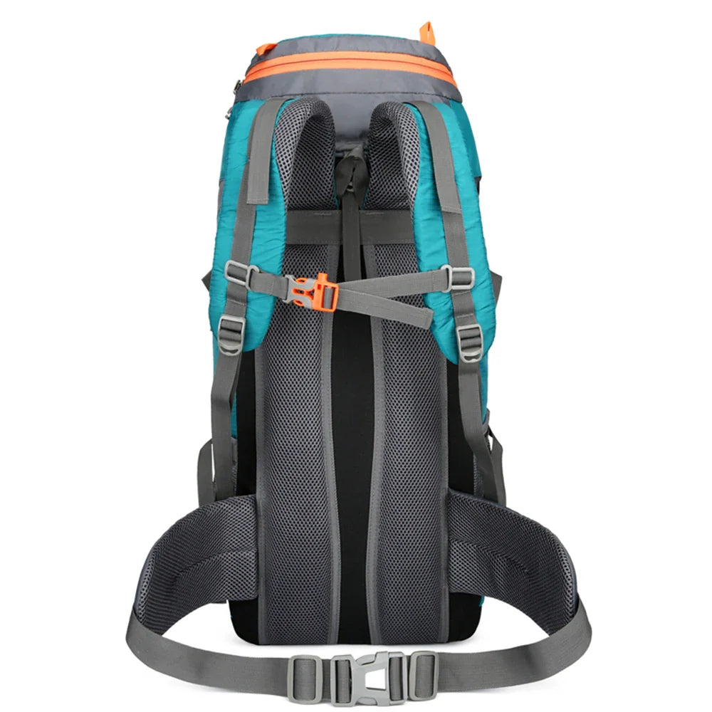 Sac de Randonnée Étanche 65L avec Housse de Pluie Intégrée - PeakTrail 65