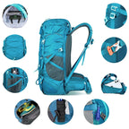Sac de Randonnée 50L Imperméable Léger et Respirant en Nylon Ripstop Léger - TrailMaster 70