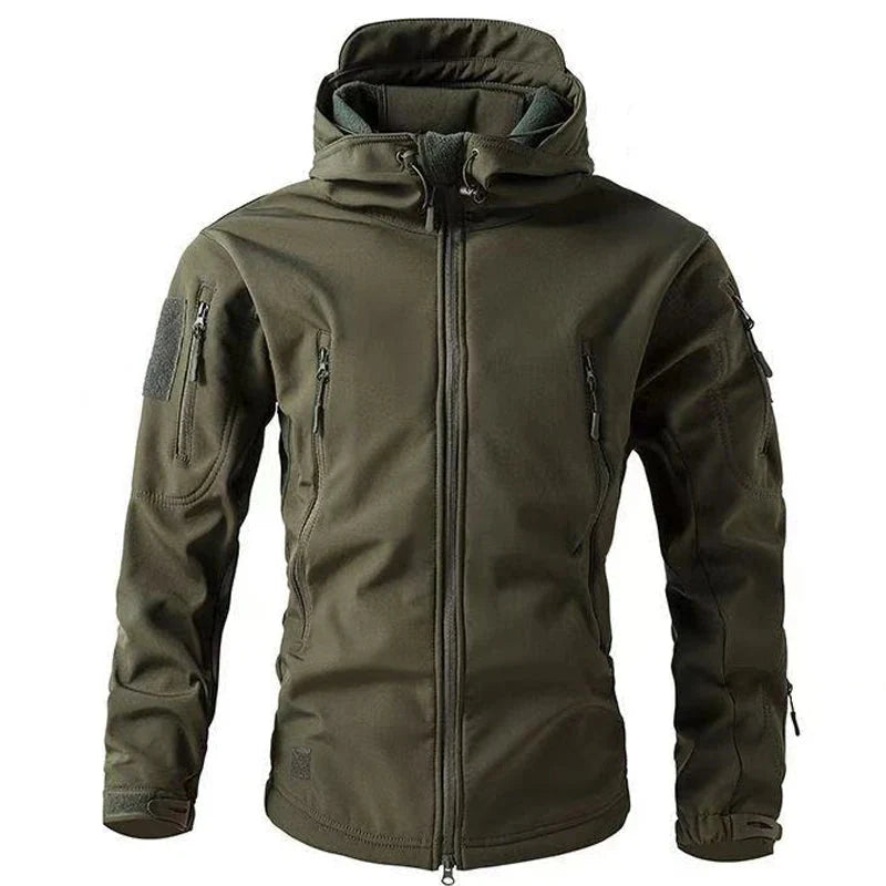 Veste Randonnée Homme Hiver Softshell & Polaire Intégrée - ThermaRidge