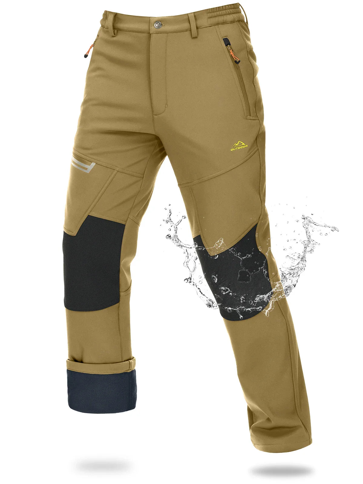 Pantalon Randonnée Homme Softshell Imperméable – Chaleur & Protection Outdoor - ThermoFlex