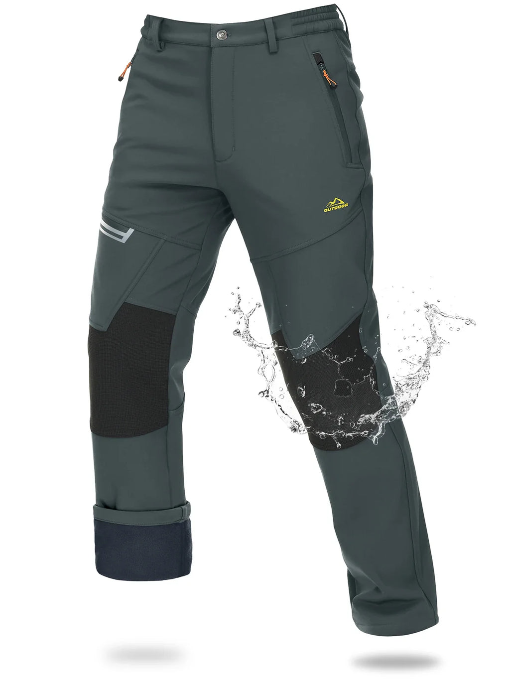 Pantalon Randonnée Homme Softshell Imperméable – Chaleur & Protection Outdoor - ThermoFlex