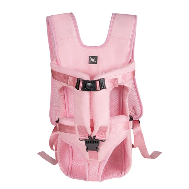 Sac Porte Chien Randonnée Ventral – Respirant, Ajustable & Ouverture Complète